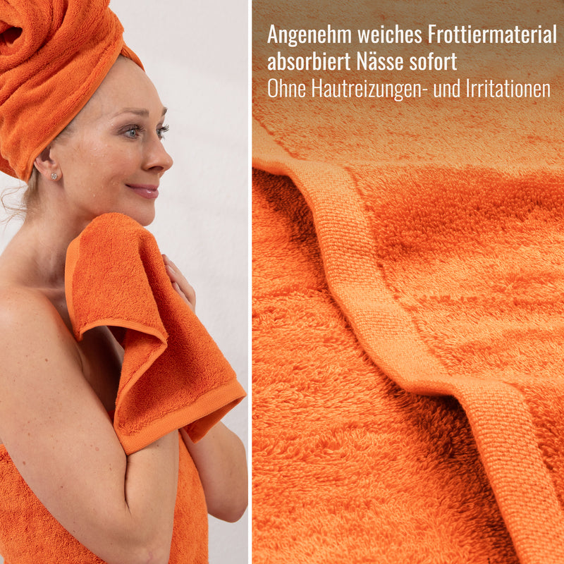 Gästetücher Orange 3er