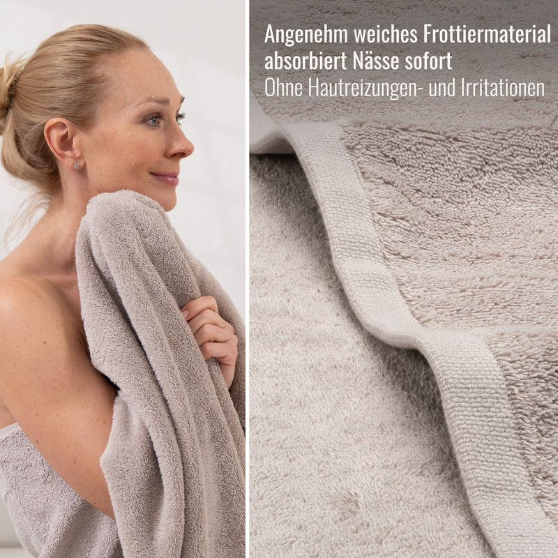 2er Set Saunahandtücher Cashmere 80x200 cm