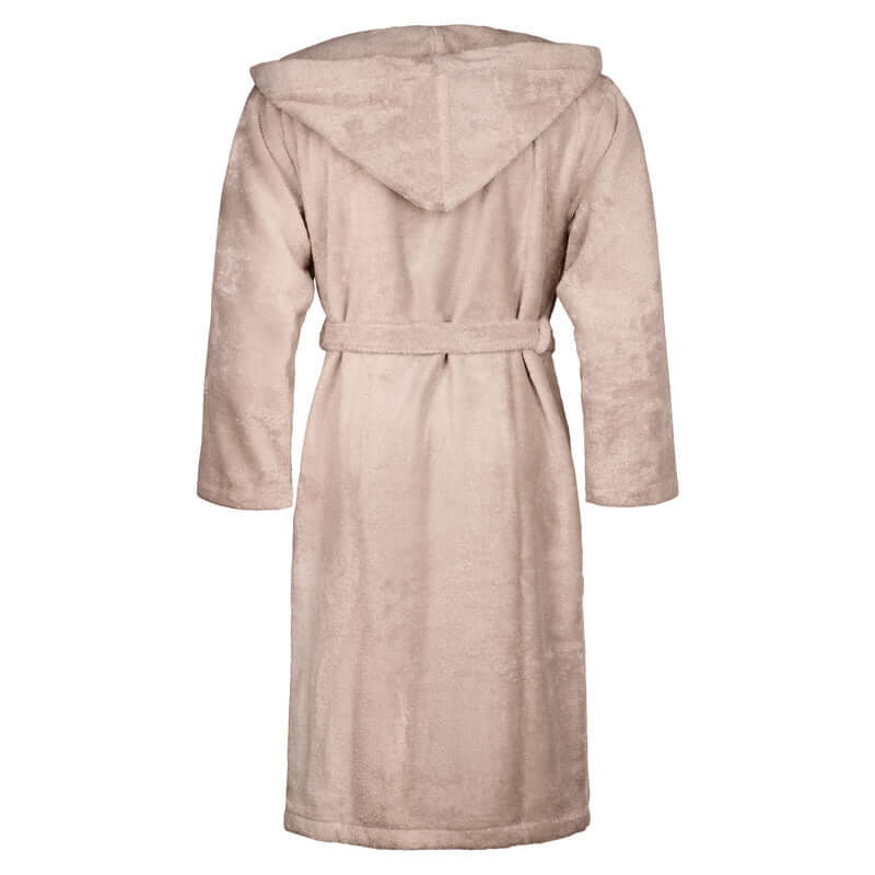 Hochwertiger Bademantel in Cashmere Beige, weiche ägyptische Baumwolle