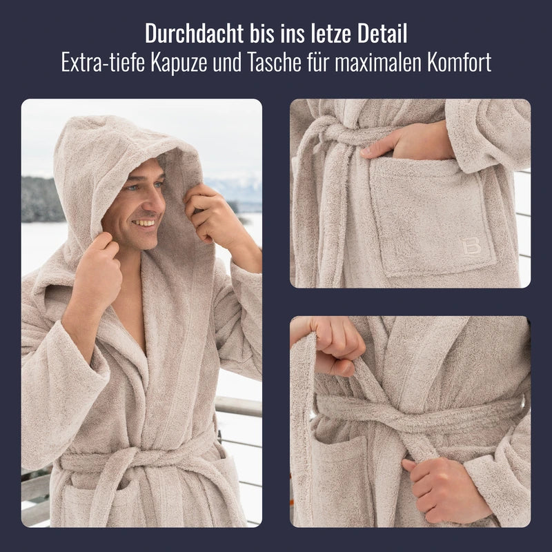 Bademantel Herren Cashmere